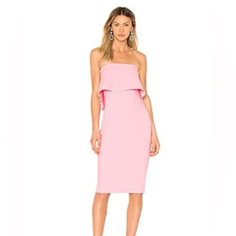 Revolve LIKELY pink dress